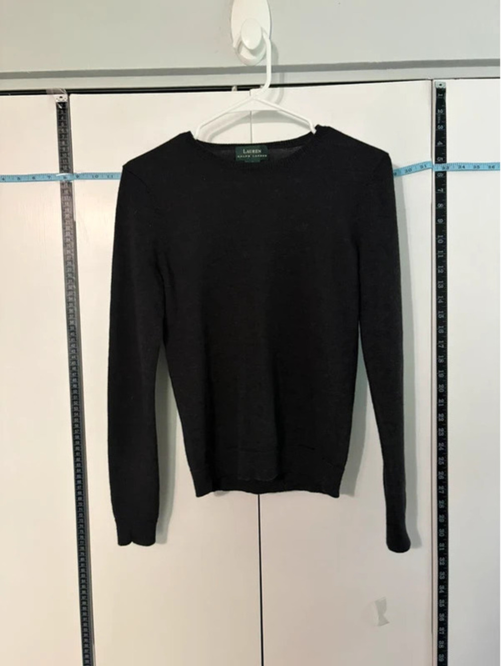Lauren Ralph Lauren Merino Wool Black Sweater NWOT Size Small